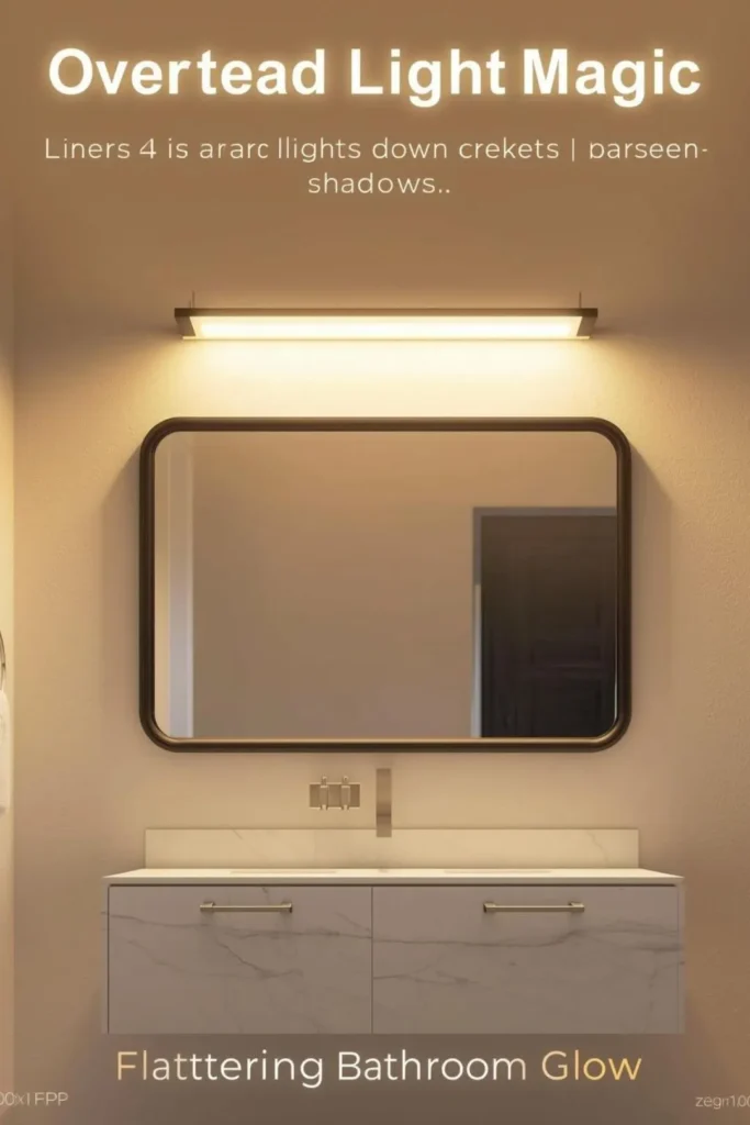 Bathroom Mirror Ideas With Lights Above For Extra Glow