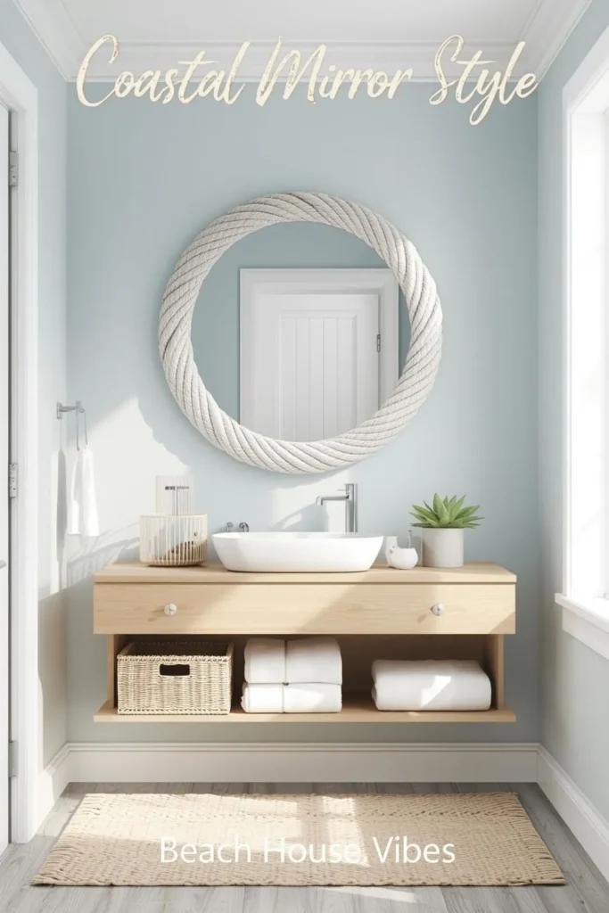 Coastal Bathroom Mirror Ideas Inspired By The Sea