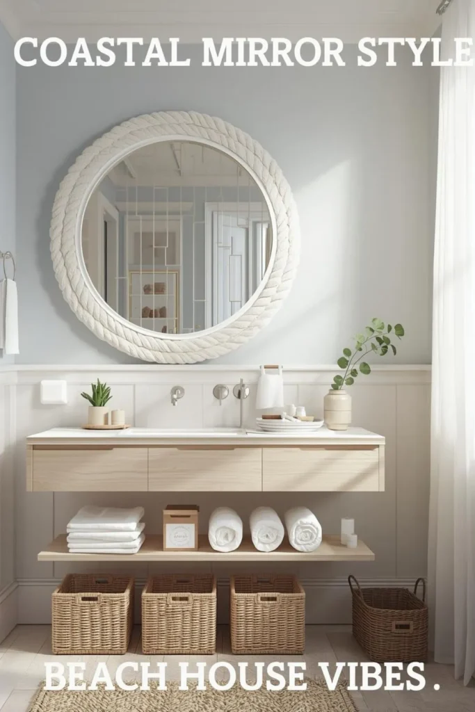Coastal Bathroom Mirror Ideas Inspired By The Sea