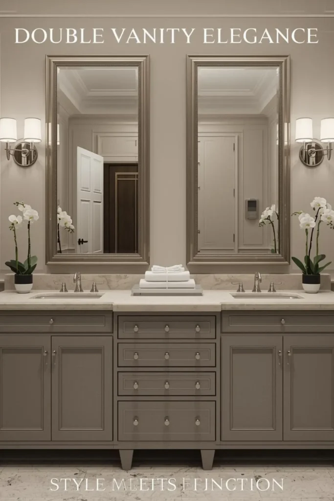 Double Vanity Mirror Ideas For Elegant Functionality