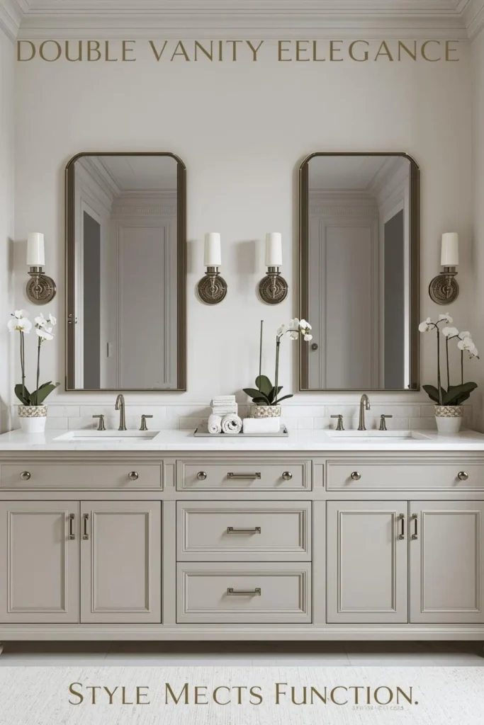 Double Vanity Mirror Ideas For Elegant Functionality
