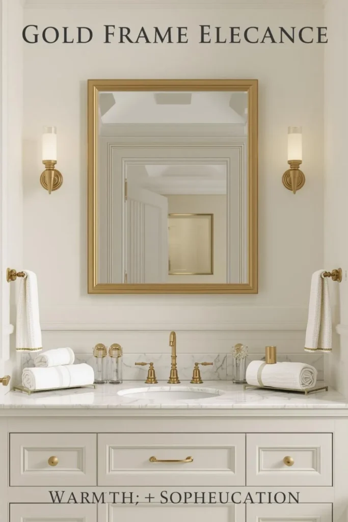 Gold Bathroom Mirror Ideas For A Touch Of Glamour
