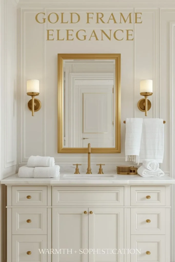 Gold Bathroom Mirror Ideas For A Touch Of Glamour
