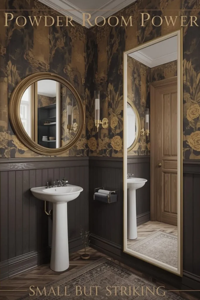 Half Bathroom Mirror Ideas For Compact Spaces (1)