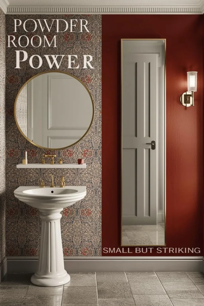 Half Bathroom Mirror Ideas For Compact Spaces