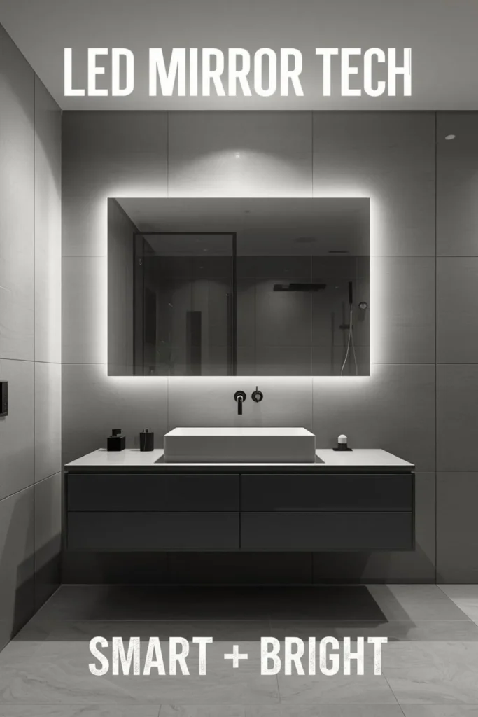 LED Bathroom Mirror Ideas For Bright Functionality