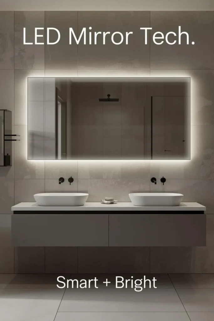 LED Bathroom Mirror Ideas For Bright Functionality