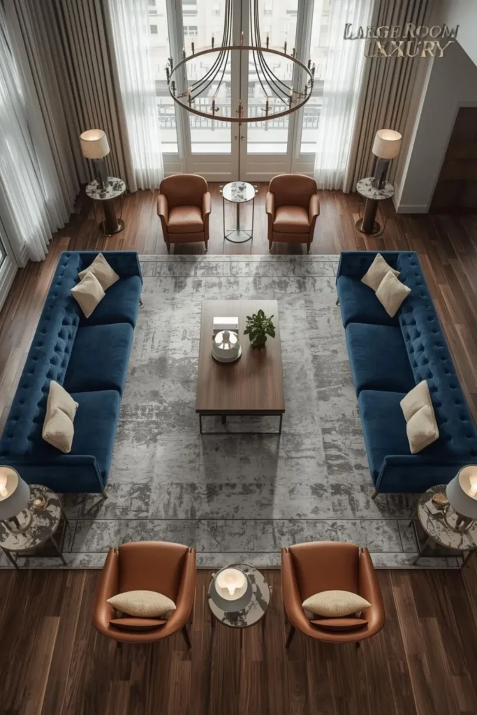 Sofa Set Ideas For Big Living Room With Grand Appeal