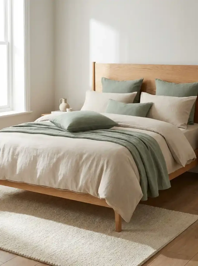 Beige Linen Bedding
