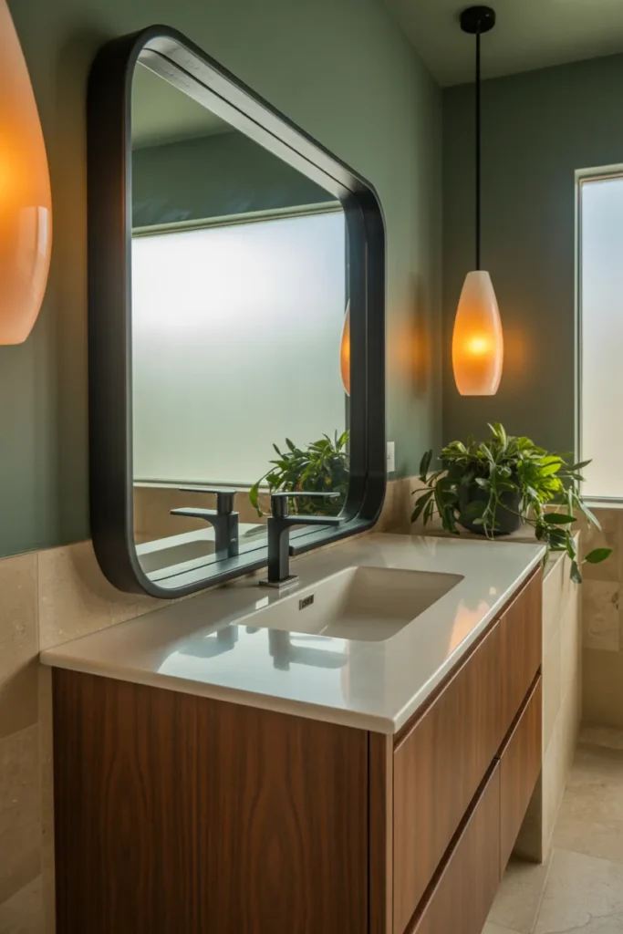 Black Framed Mirror