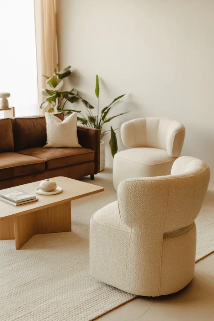 Bouclé Accent Chairs
