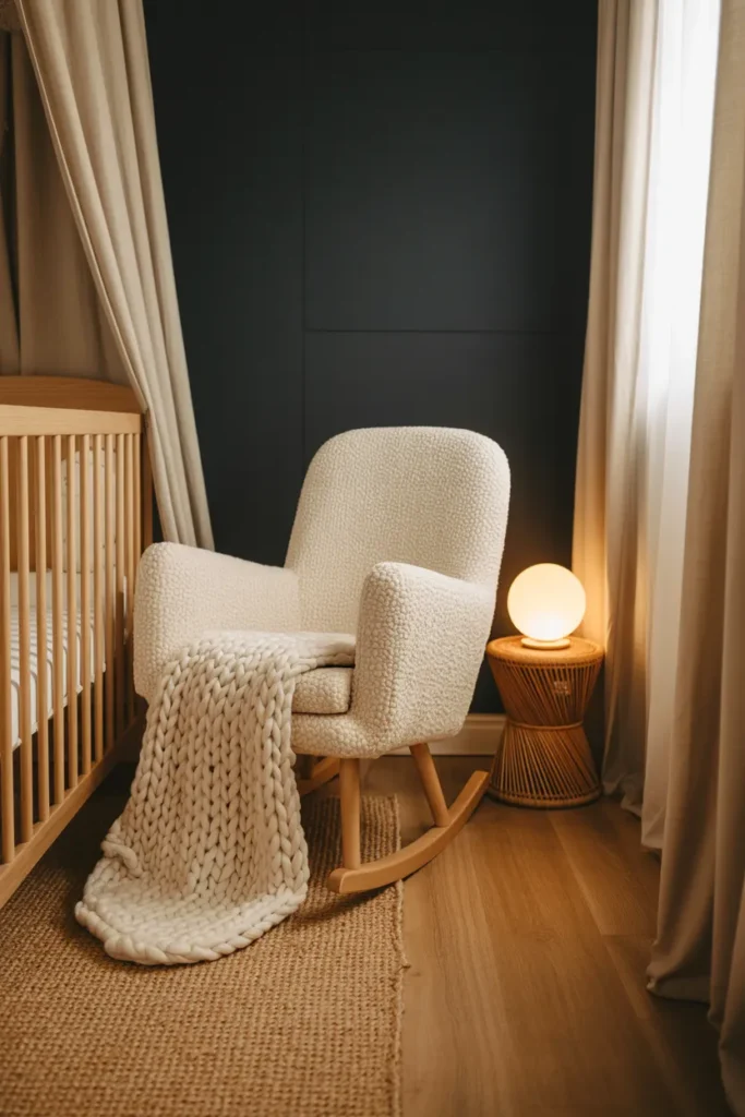 Bouclé Rocking Chair
