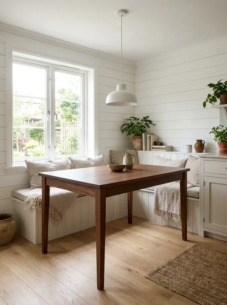 Brown Wood Dining Nook