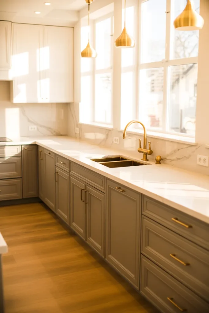 Brushed Brass Accents