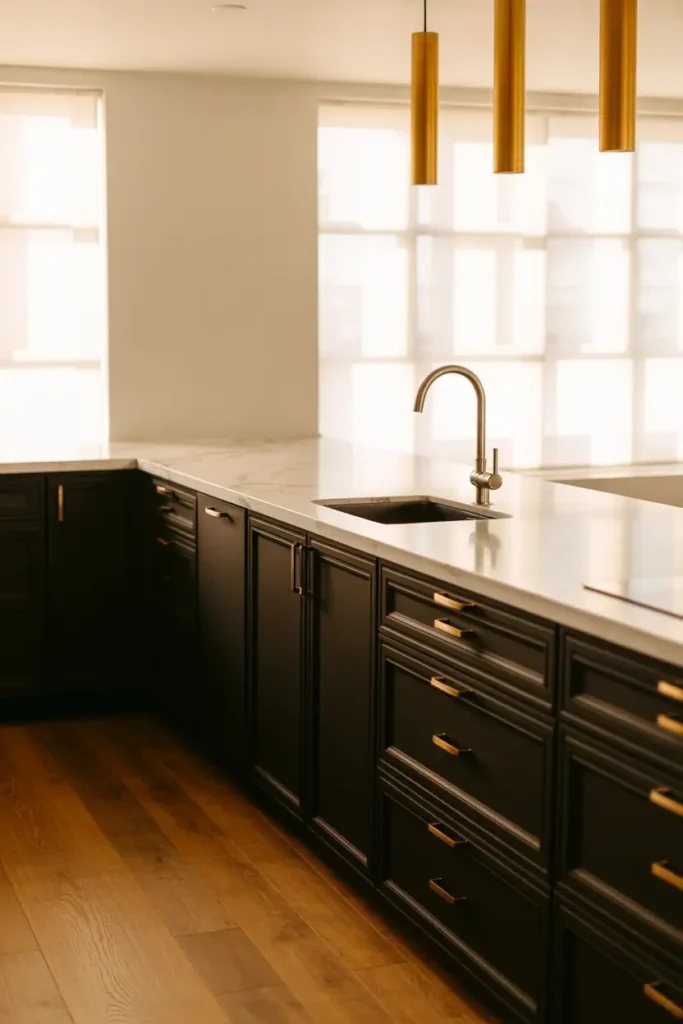 Brushed Brass Hardware
