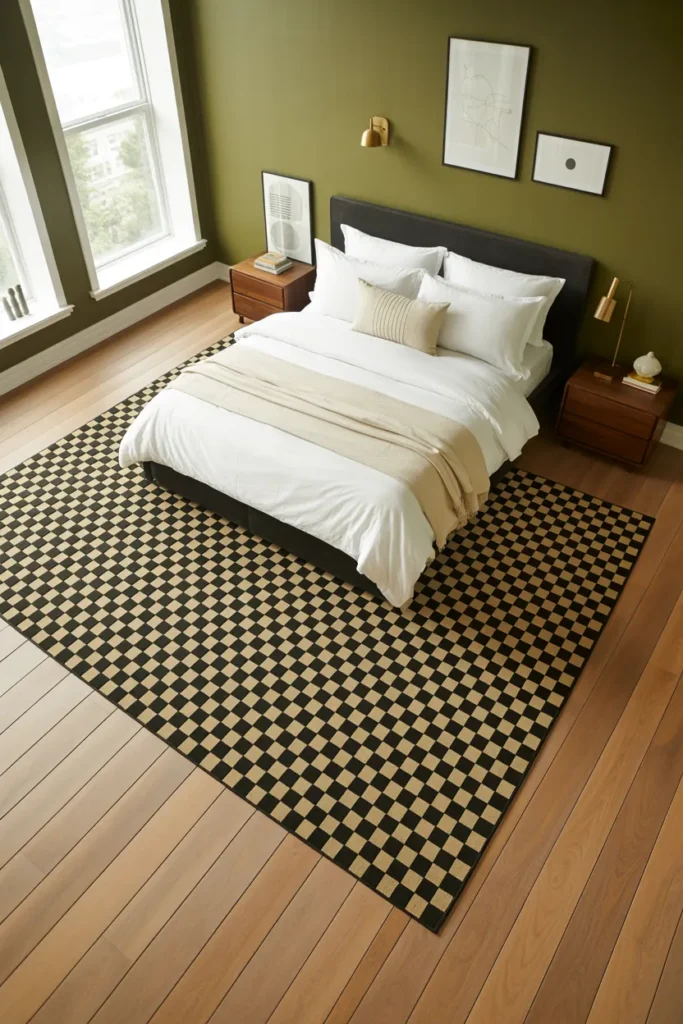 Checkerboard Rug Style