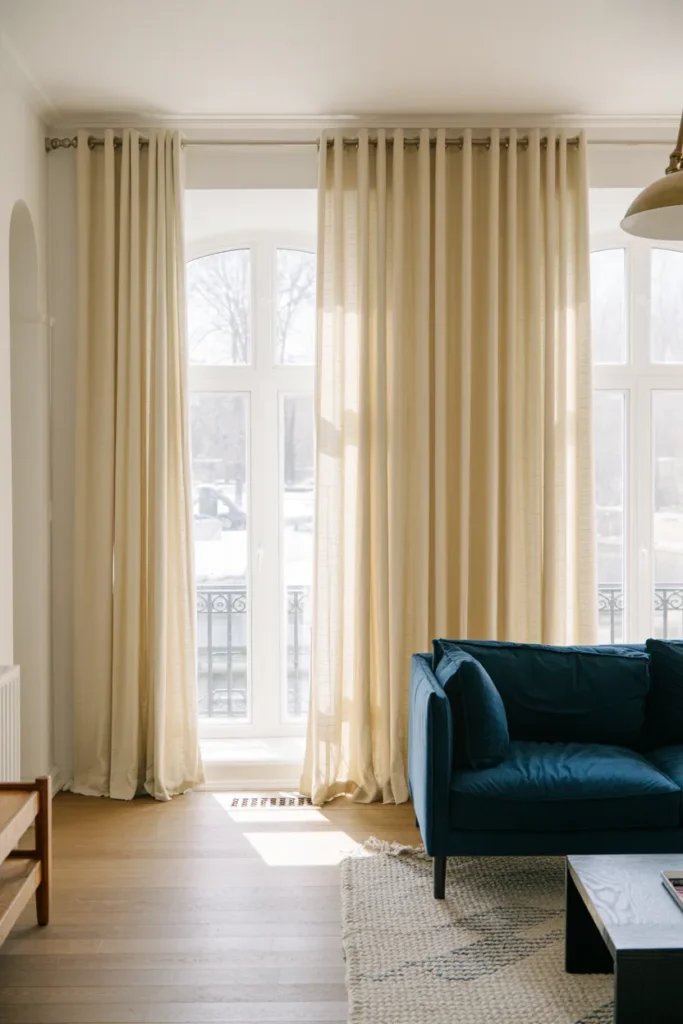 Cream Linen Curtains
