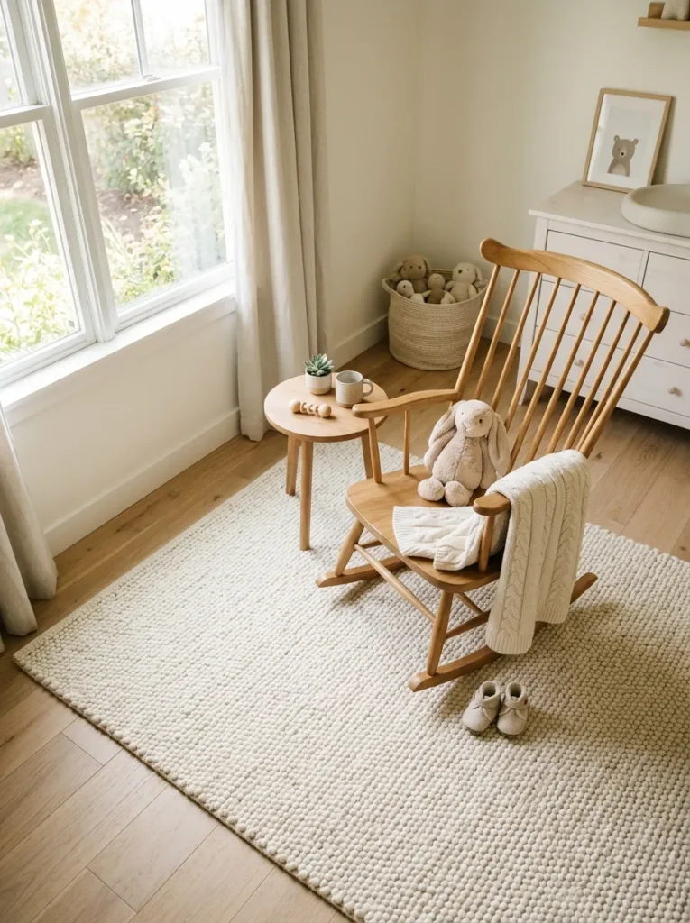 Cream Textured Rug