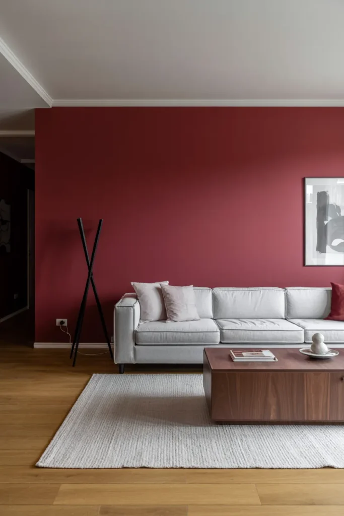 Crimson Accent Wall