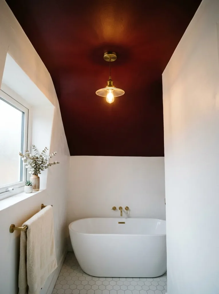 Dark Red Ceiling