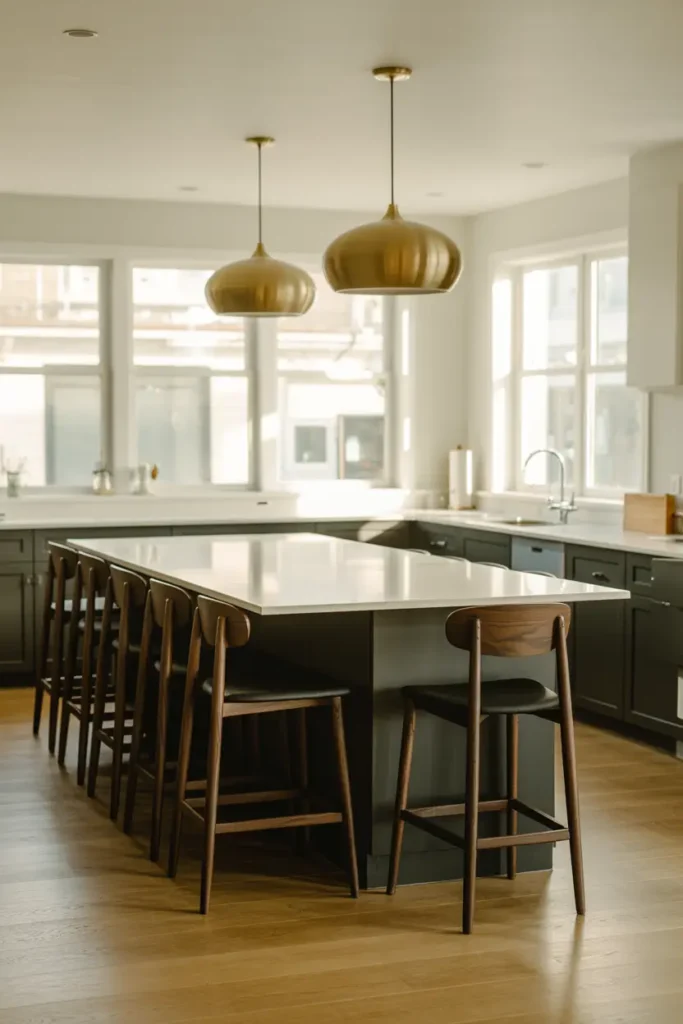 Dark Wood Bar Stools