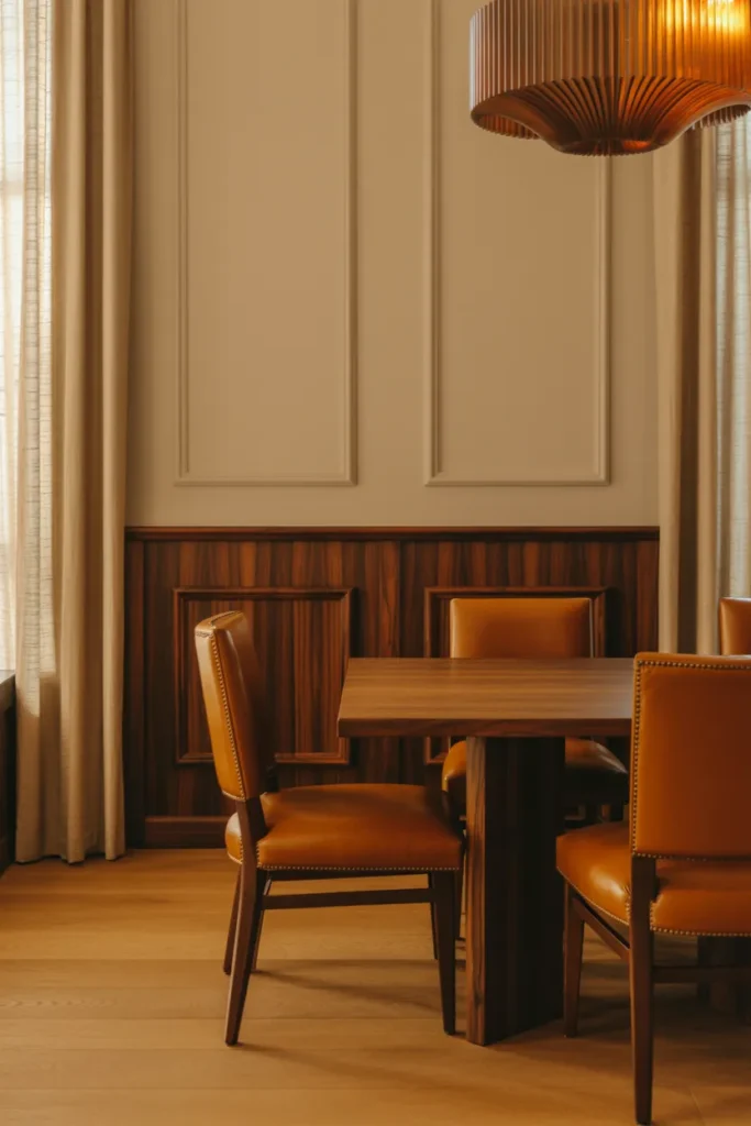 Dark Wood Wainscoting