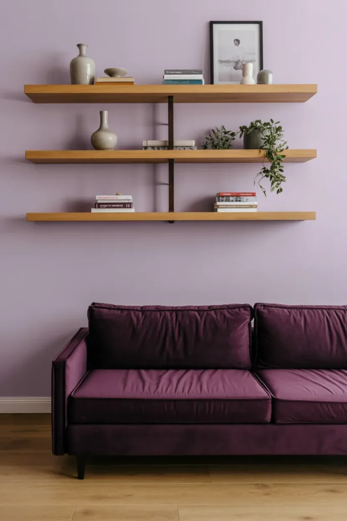 Floating Wood Shelves