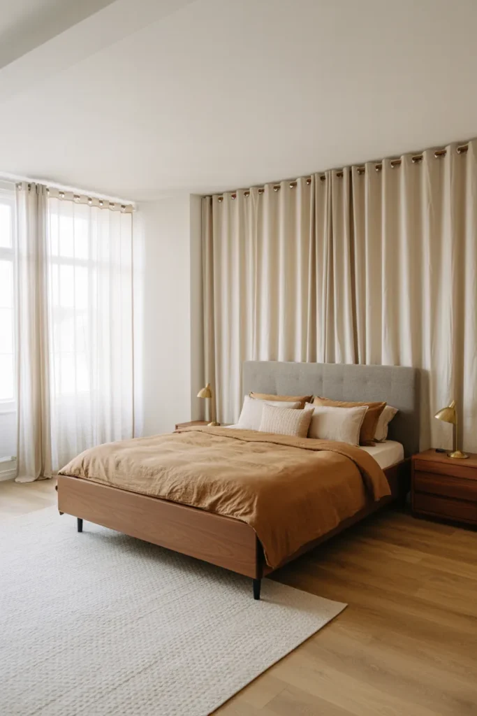 Floor-Length Linen Curtains