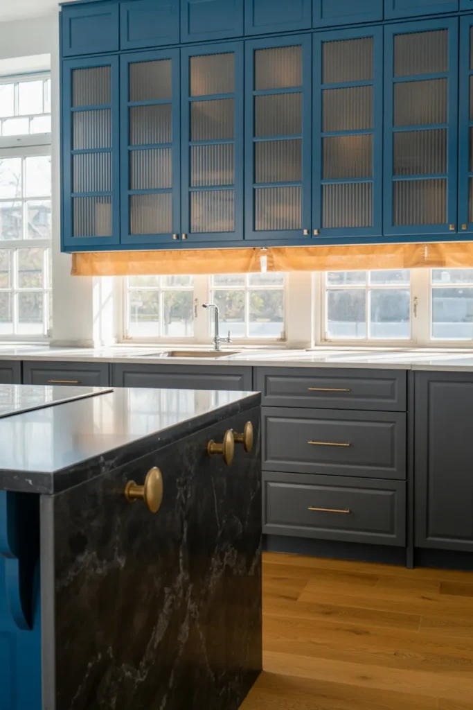 Fluted Glass Cabinets