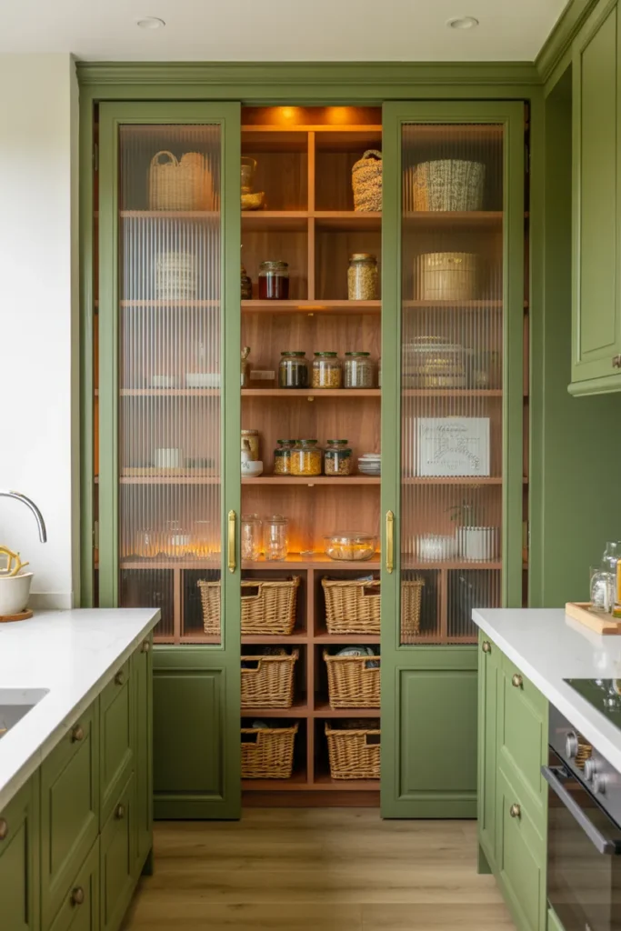 Fluted Glass Pantry