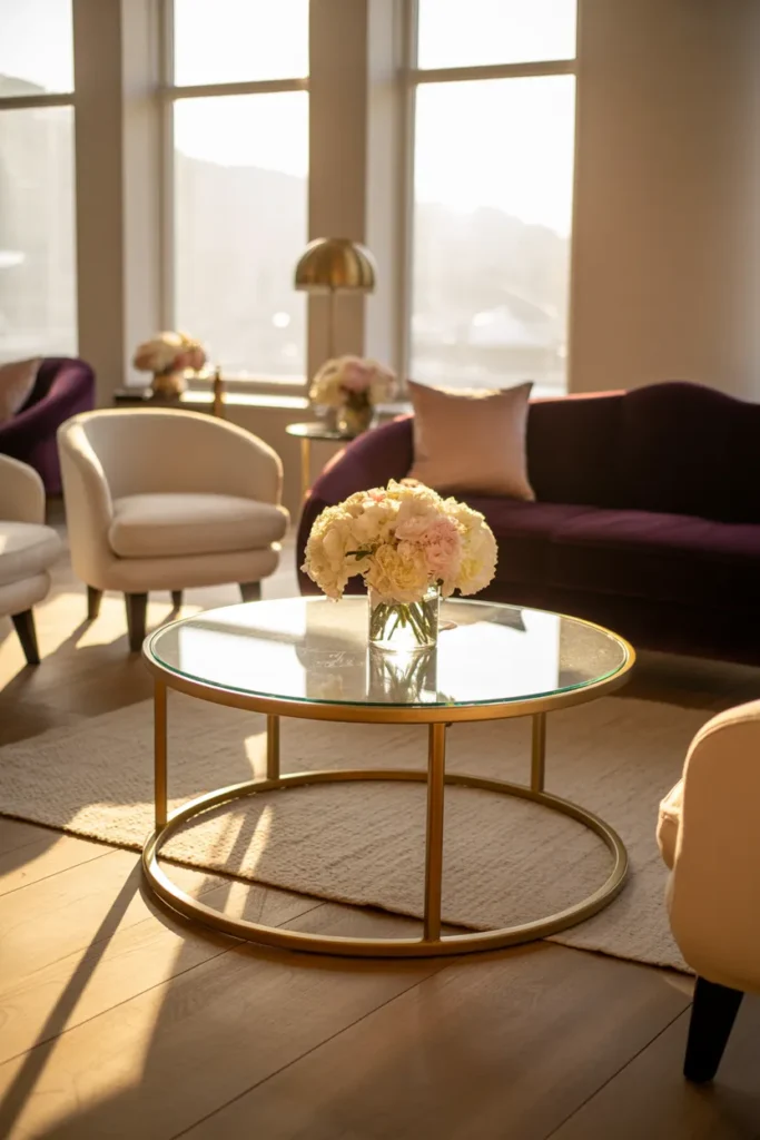 Gold Coffee Table