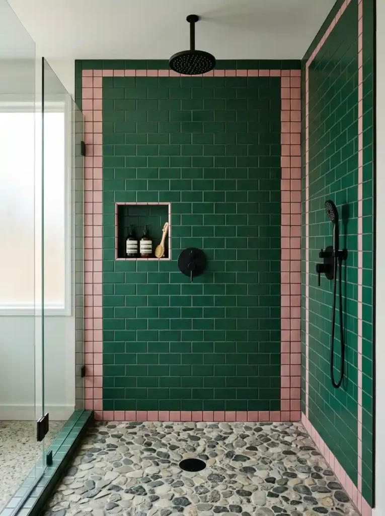 Green Shower Tile