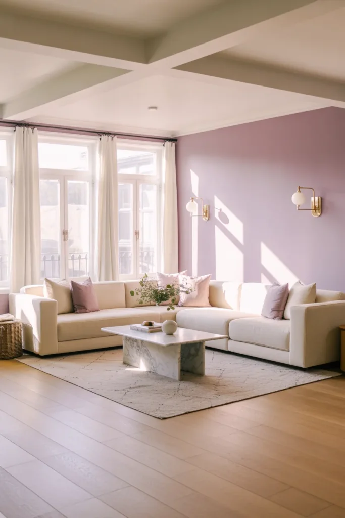 Lavender Accent Wall