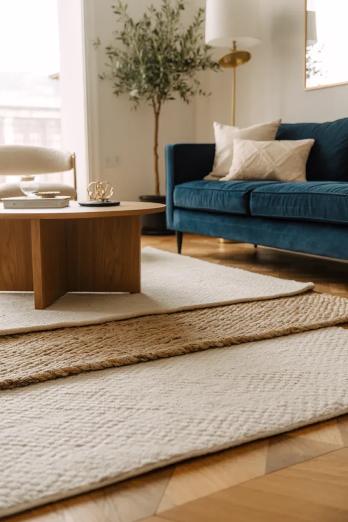Layered Neutral Rugs