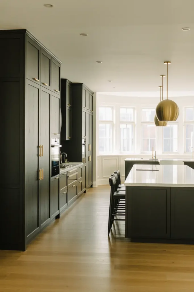 Matte Black Cabinets