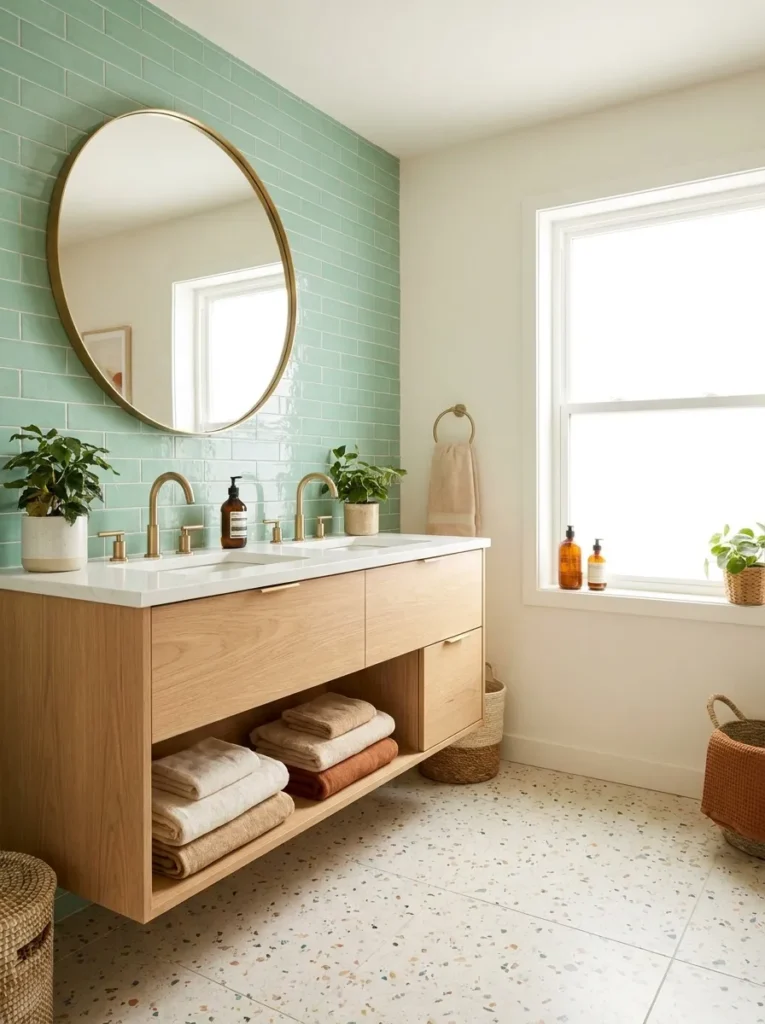 Mint Tile Walls