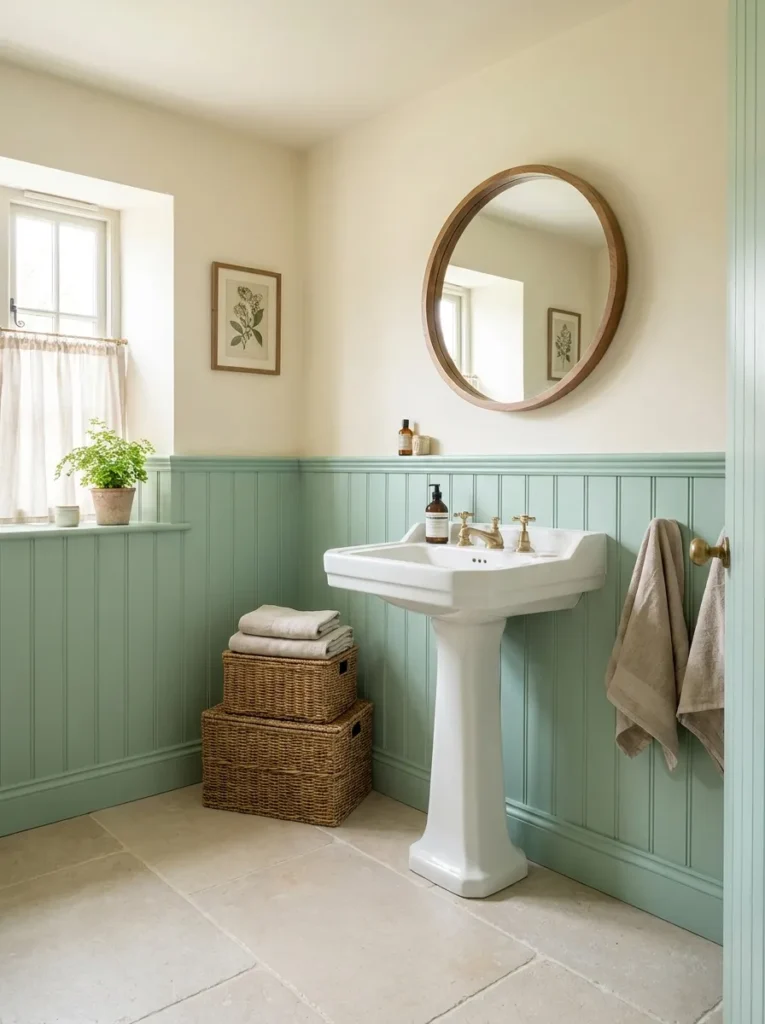 Mint Wainscoting