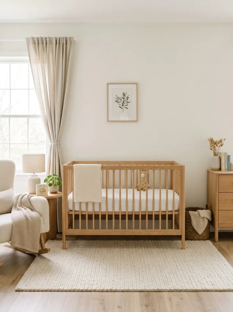 Natural Wood Crib