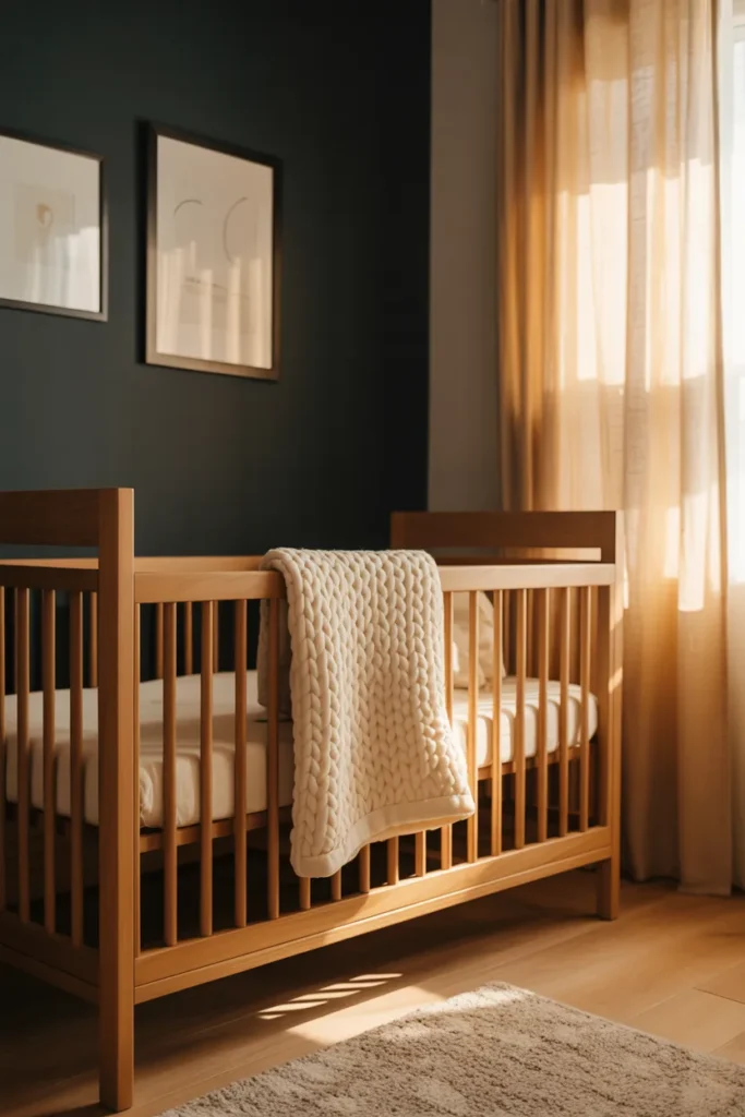 Natural Wood Crib