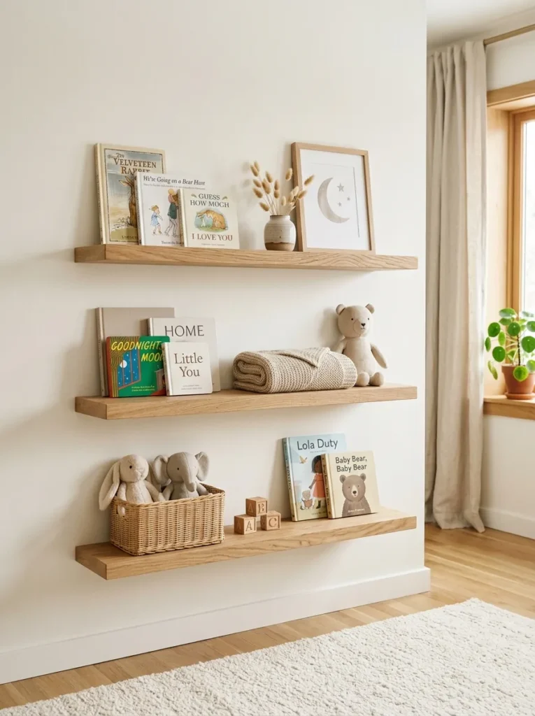 Natural Wood Shelving