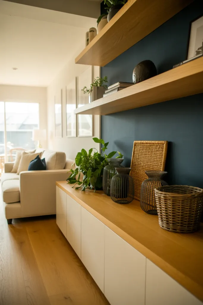 Natural Wood Shelving