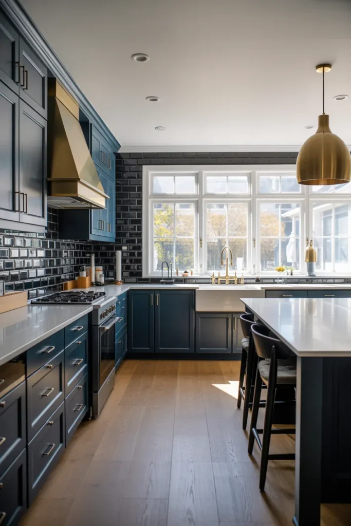 Navy Blue Cabinets
