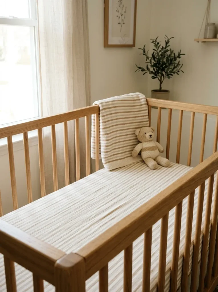 Neutral Striped Bedding