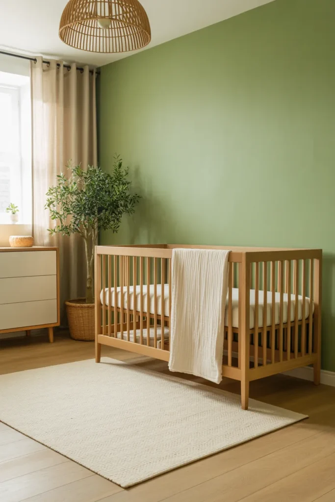 Oak Crib Centerpiece