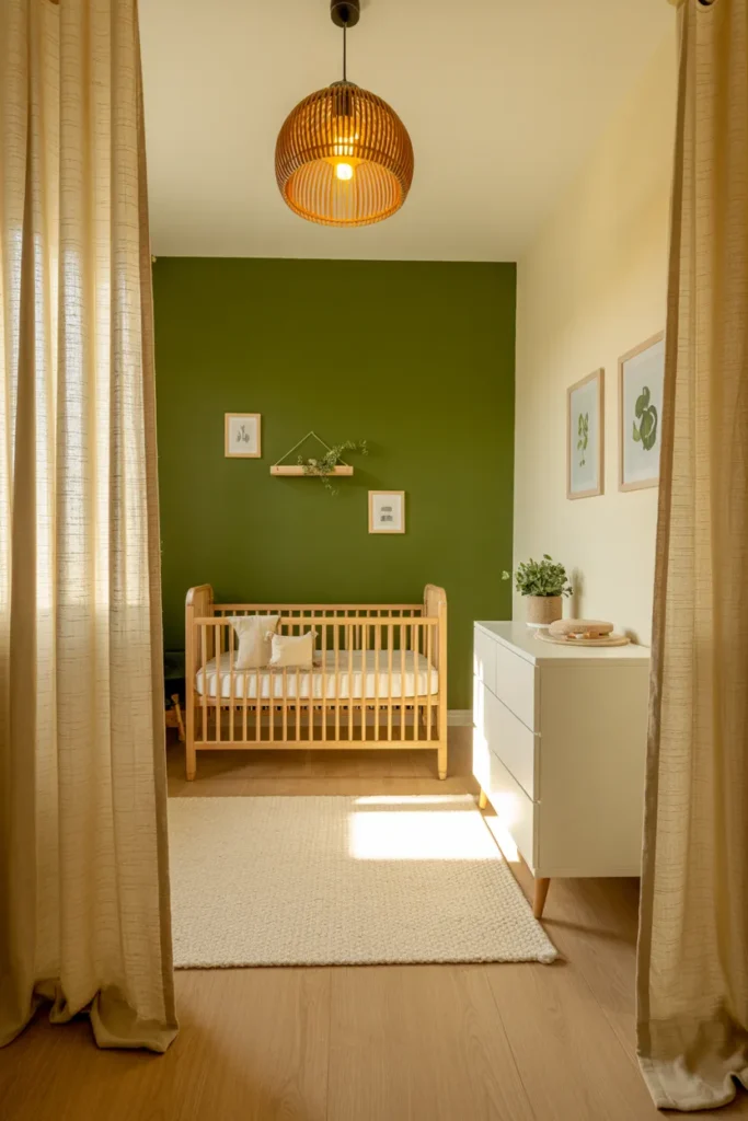 Olive Accent Wall