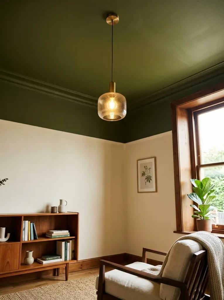 Olive Green Ceiling