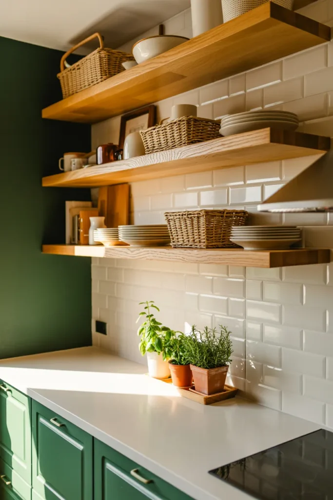 Open Oak Shelving