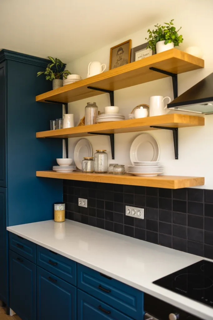 Open Wood Shelving