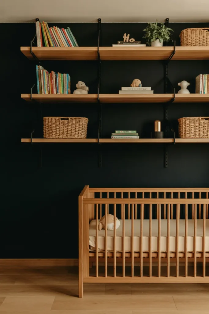 Open Wood Shelving