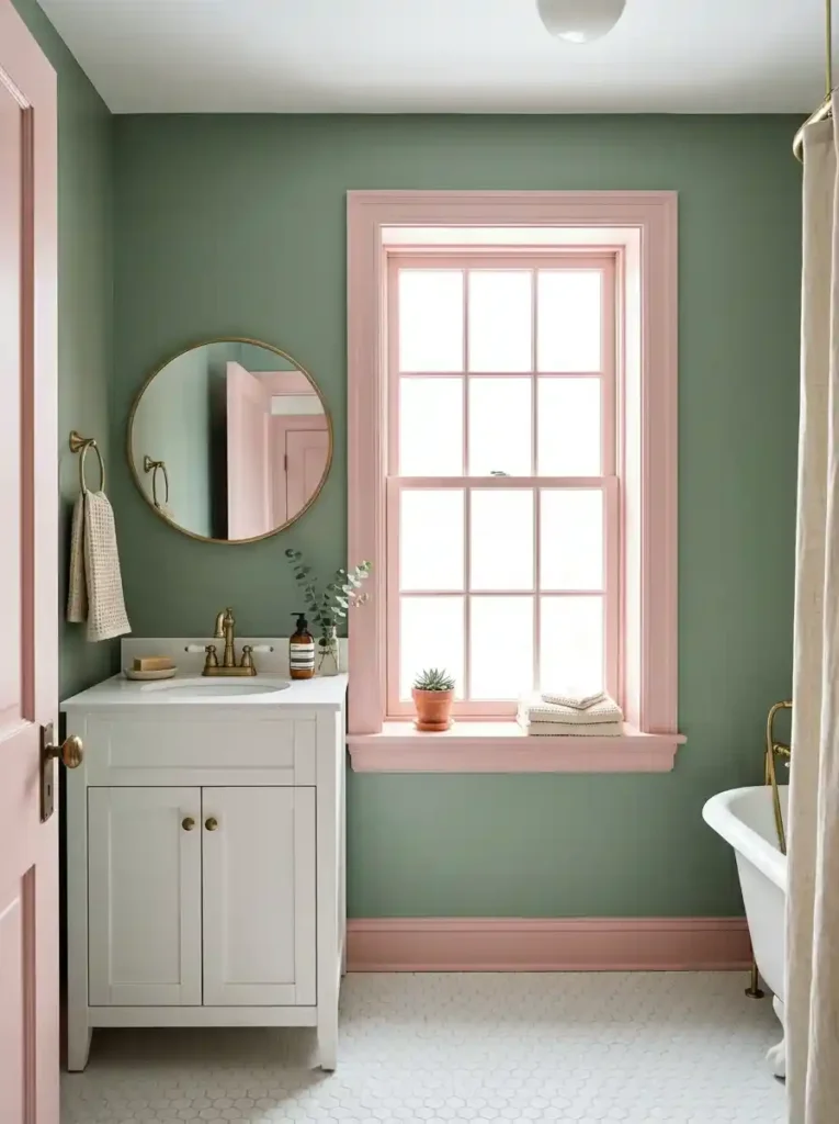 Pink Painted Trim